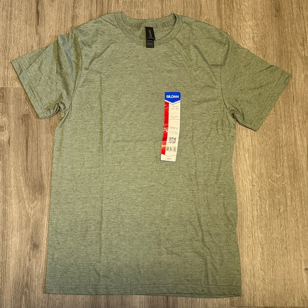 Gildan Womens Heather Green Short Sleeve Tee